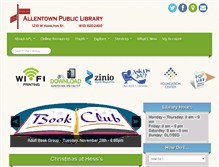 Tablet Screenshot of allentownpl.org